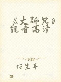 《大师兄》在线观看高清