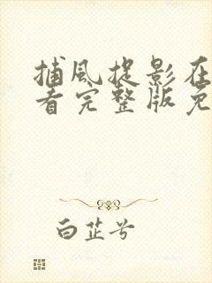 捕风捉影在线观看完整版免费高清