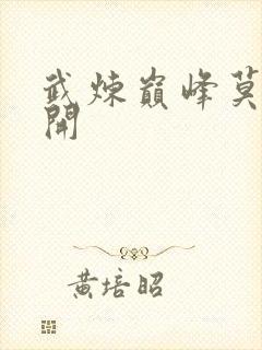 武炼巅峰莫默杨开