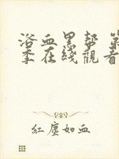 浴血黑帮 第4季在线观看全集免费播放