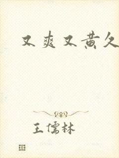 又爽又黄久久久封面