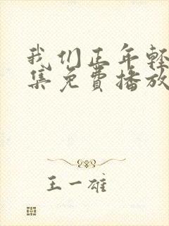 我们正年轻45集免费播放