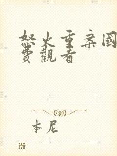 怒火重案国语免费观看