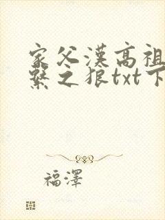 家父汉高祖历史系之狼txt下载封面