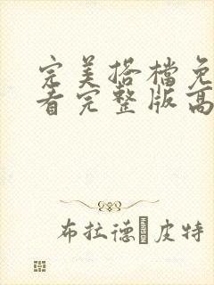 完美搭档免费观看完整版高清