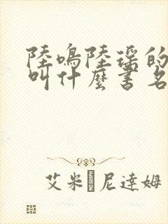 陆鸣陆瑶的小说叫什么书名