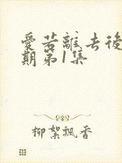 爱若离去后会无期第1集