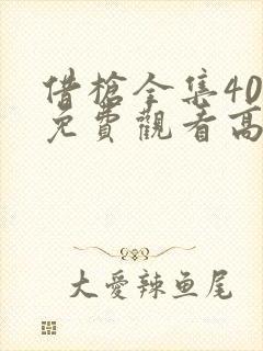 借枪全集40集免费观看高清版