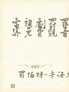 电视剧罚罪40集免费观看全集高清