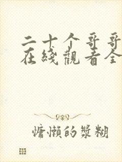 二十个哥哥动漫在线观看全集