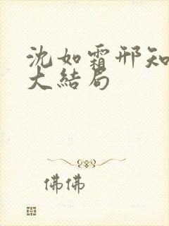 沈如霜邢知衍的大结局封面