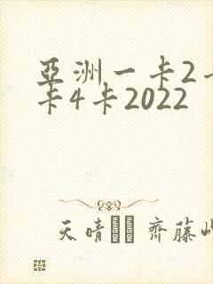 亚洲一卡2卡三卡4卡2022封面