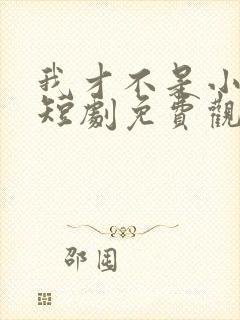 我才不是小可怜短剧免费观看