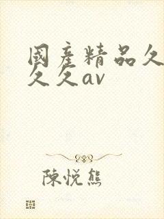 国产精品久久久久久av