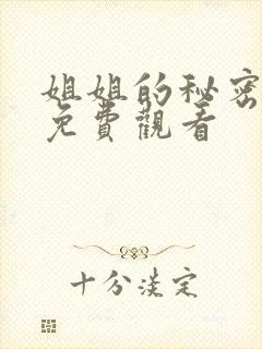 姐姐的秘密动漫免费观看封面