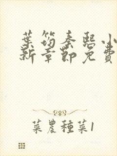 叶筠秦熙小说最新章节免费阅读