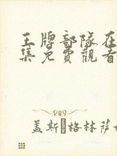 王牌部队在线全集免费观看完整版