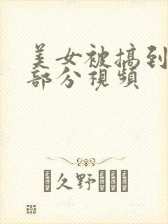 美女被搞到高潮部分视频