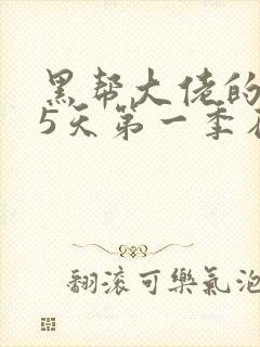 黑帮大佬的365天第一季在线观看封面