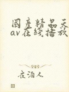 国产精品天堂蜜av在线播放