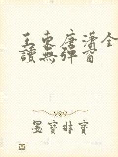 王东唐潇全文阅读无弹窗封面