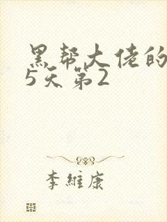 黑帮大佬的365天第2封面