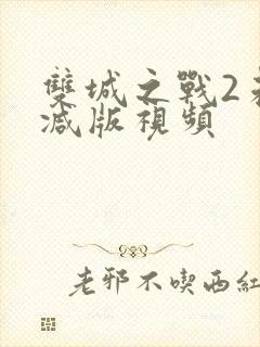 双城之战2未删减版视频