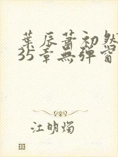 叶辰萧初然9935章无弹窗封面