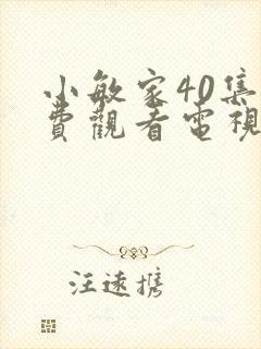 小敏家40集免费观看电视剧