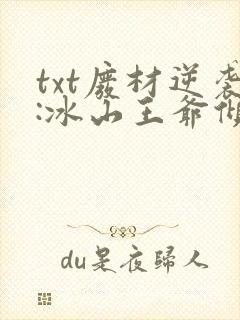 txt废材逆袭:冰山王爷倾城妃封面