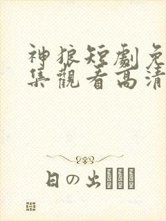 神狼短剧免费全集观看高清封面