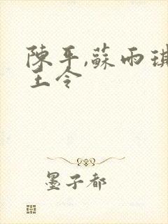 陈平,苏雨琪龙王令封面