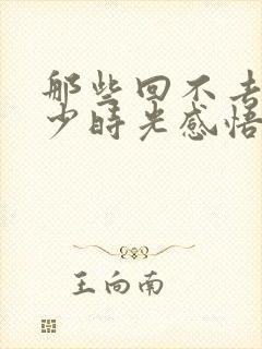 那些回不去的年少时光感悟