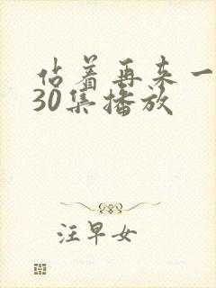 站着再来一次第30集播放