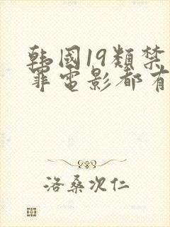 韩国19类禁犯罪电影都有哪些封面