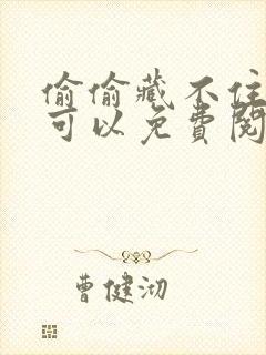 偷偷藏不住在哪可以免费阅读封面