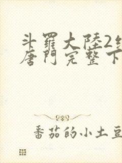 斗罗大陆2绝世唐门完整下载封面