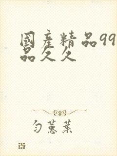 国产精品99精品久久