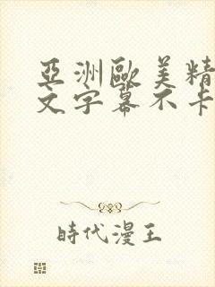 亚洲欧美精品中文字幕不卡视频