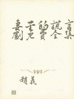 妻子的谎言电视剧免费全集