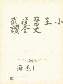 武道医王小说阅读全文