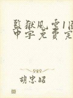 监狱风云1国语中字免费完整版