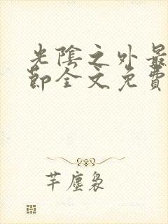 光阴之外最新章节全文免费阅读封面