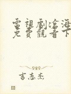 电视剧沧海全集免费观看下载高清封面