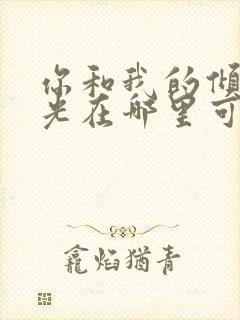 你和我的倾城时光在哪里可以免费看封面