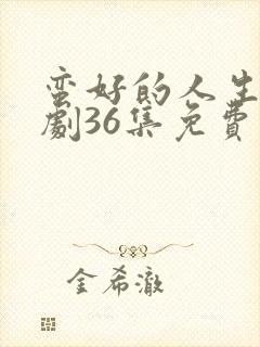 蛮好的人生电视剧36集免费