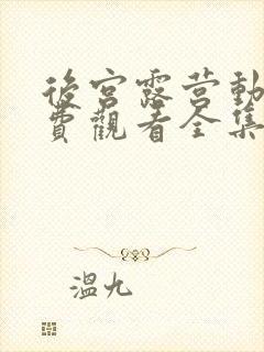 后宫露营动漫免费观看全集