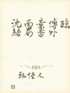 沈南意傅临洲大结局番外