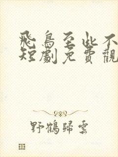 飞鸟至此不相逢短剧免费观看