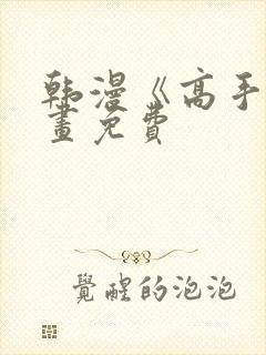 韩漫《高手》漫画免费